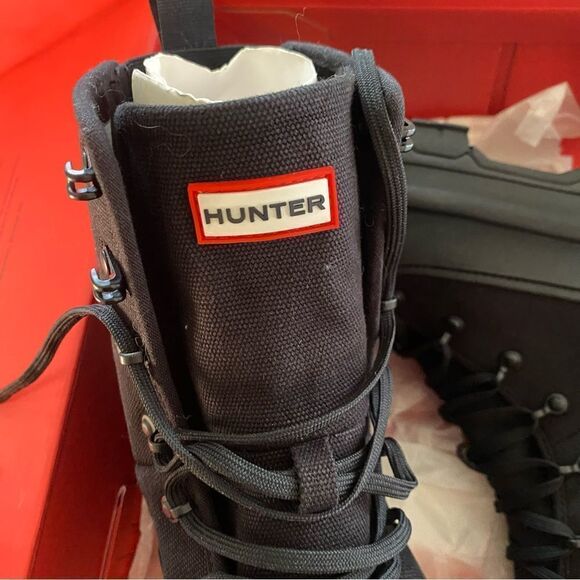 HUNTER women’s boots lace up combat explorer desert winter snow NEW 10 11 - Picture 8 of 12